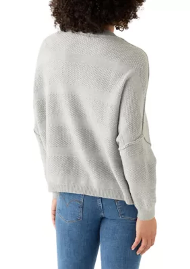 Women's Textured Dolman Sweater