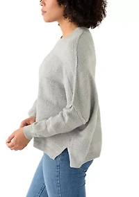 Women's Textured Dolman Sweater