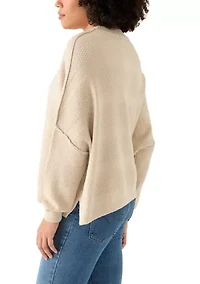Women's Textured Dolman Sweater
