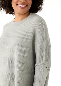 Women's Textured Dolman Sweater