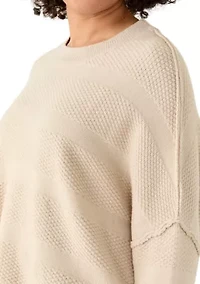 Women's Textured Dolman Sweater