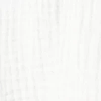 Women's 3/4 Sleeve Gauze Embroidered Bib Top