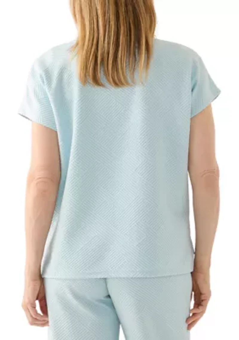 Women's Short Sleeve Ottoman Sweater