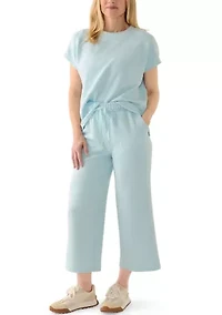 Women's Short Sleeve Ottoman Sweater