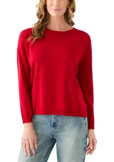 Women's Fine Gauge Crew Neck Sweater