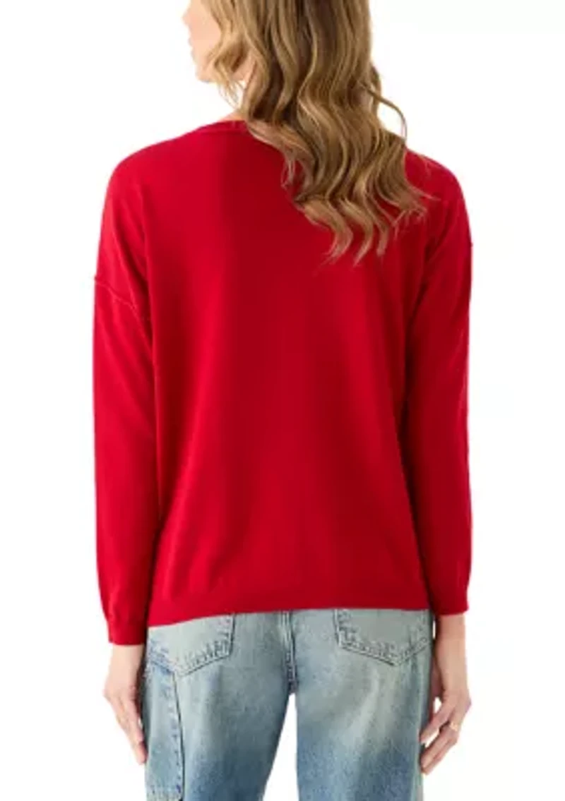 Women's Fine Gauge Crew Neck Sweater
