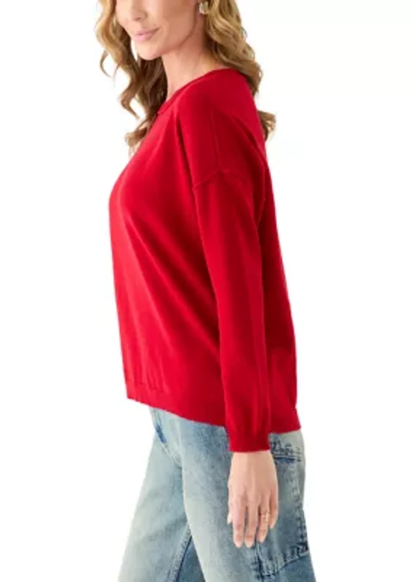 Women's Fine Gauge Crew Neck Sweater