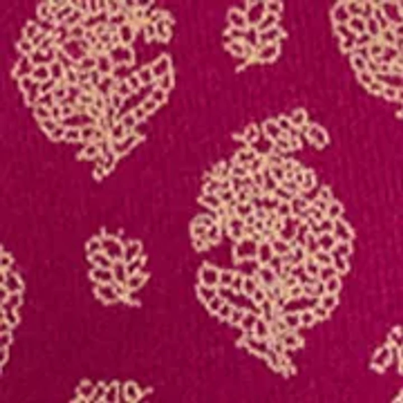 Women's Fine Gauge Crew Neck Printed Sweater