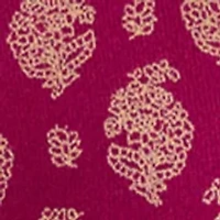 Women's Fine Gauge Crew Neck Printed Sweater