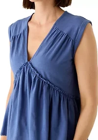 Women's V-Neck Babydoll Shirt