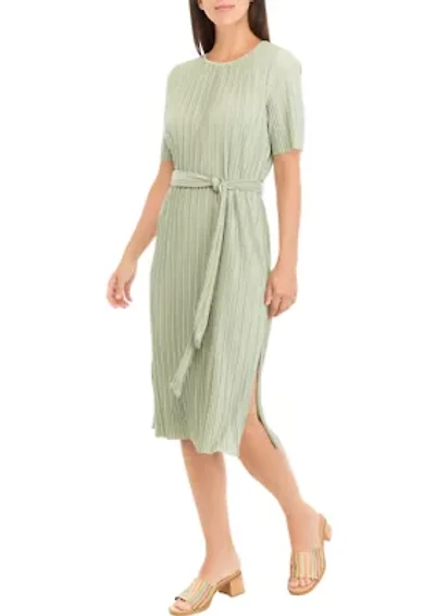 Women's Tie Waist Midi Dress