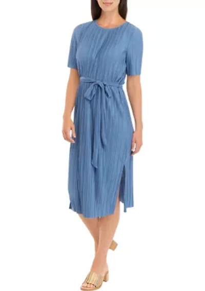 Women's Tie Waist Midi Dress