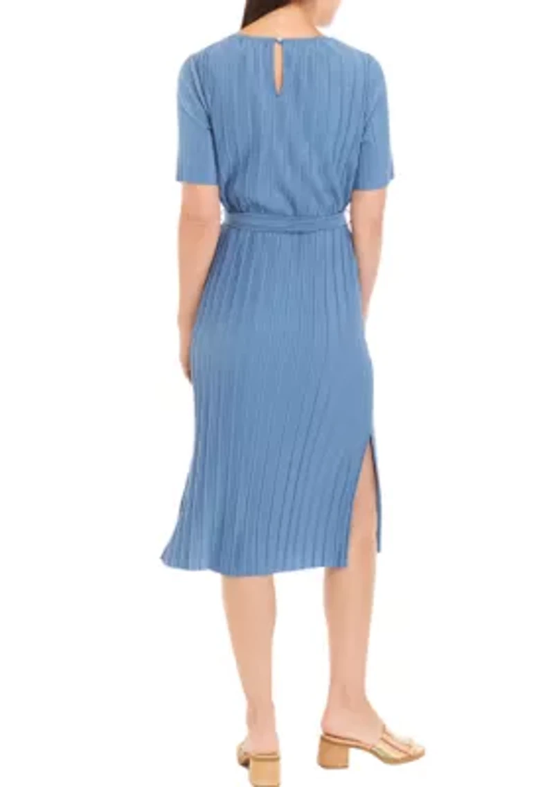 Women's Tie Waist Midi Dress