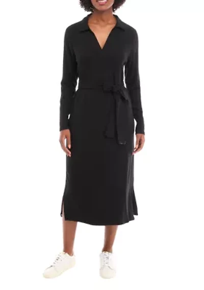 Women's Belted Midi Dress