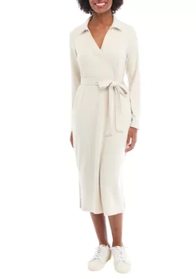 Women's Belted Midi Dress