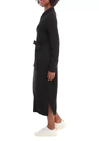 Women's Belted Midi Dress