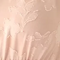 Women's Short Sleeve Textured Midi Dress