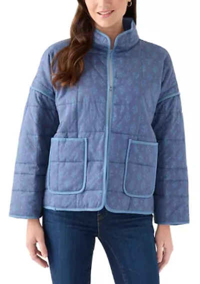 Women's Quilted Bomber Jacket