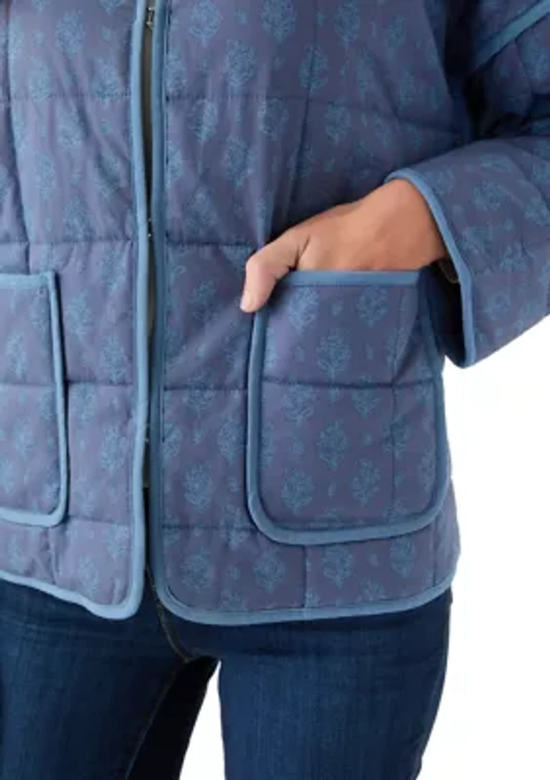 Women's Quilted Bomber Jacket