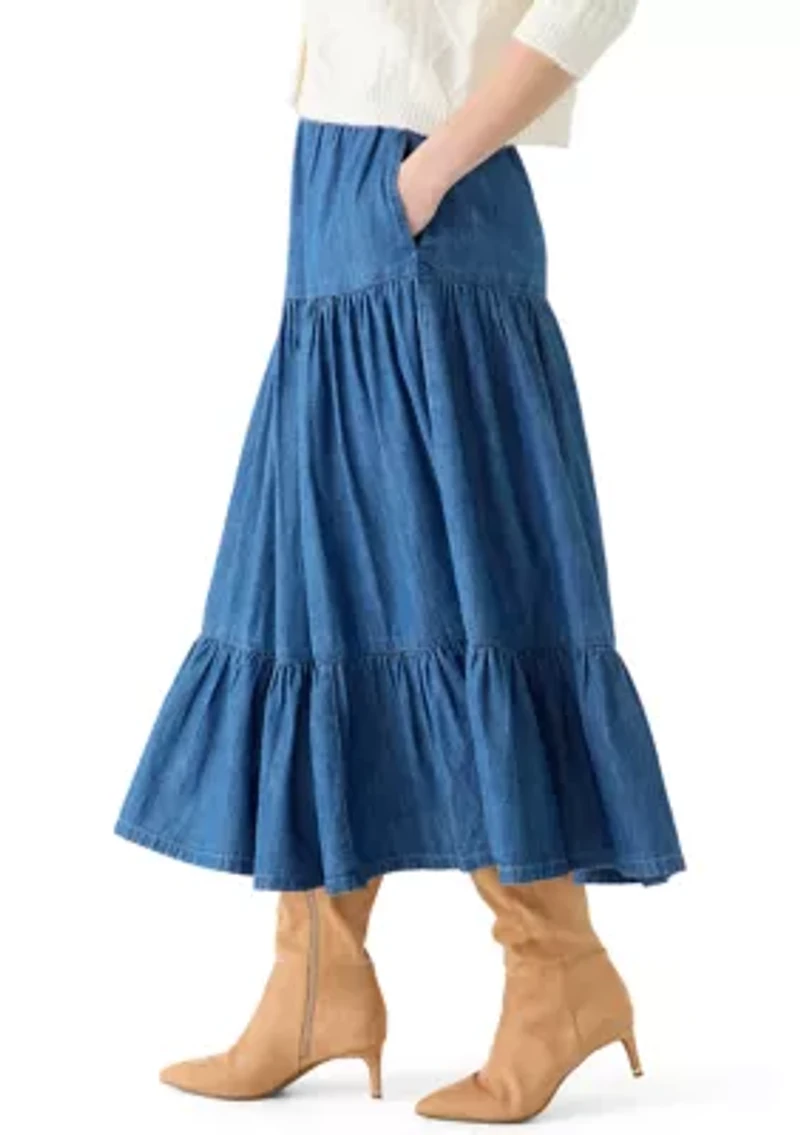 Women's Tiered Maxi Skirt