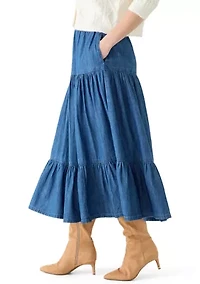 Women's Tiered Maxi Skirt