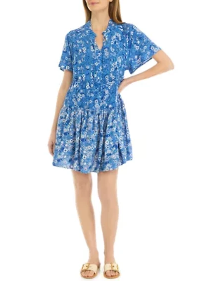Petite Tiered Swing Dress