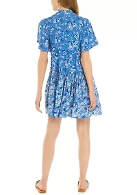 Petite Tiered Swing Dress