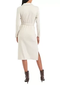 Petite Belted Midi Dress