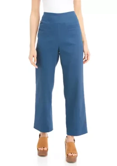 Petite Pull On Stretch Twill Cropped Pants