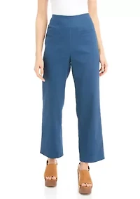 Petite Pull On Stretch Twill Cropped Pants