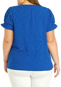 Plus Textured Top