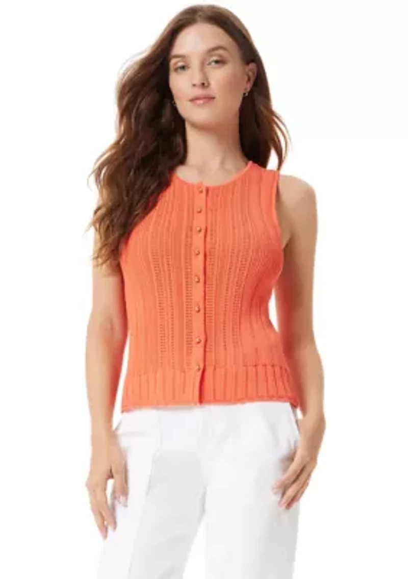 Women's Sable Scalloped Trim Top
