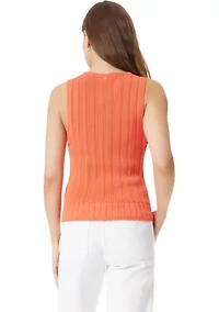 Women's Sable Scalloped Trim Top