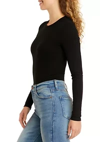 Long Sleeve Crew Neck Bodysuit - Missy and Plus Sizes