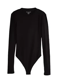 Long Sleeve Crew Neck Bodysuit - Missy and Plus Sizes