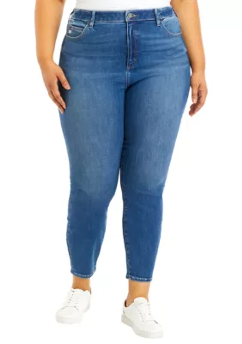 High Waist Skinny Jeans - Missy and Plus Sizes