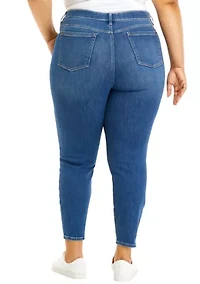 High Waist Skinny Jeans - Missy and Plus Sizes