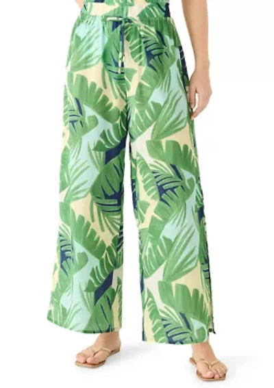 Women's Summer Breeze Side Slit Swim Coverup Pants