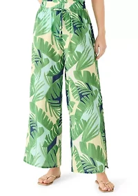 Women's Summer Breeze Side Slit Swim Coverup Pants