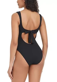 Women's Stay Connected Cap Sleeve One Piece Bathing Suit