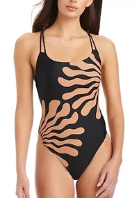 Women's Shell We Scoop Neck One Piece Swimsuit