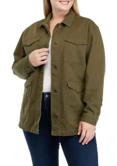 Plus Denim Jacket