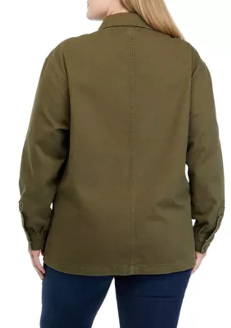 Plus Denim Jacket