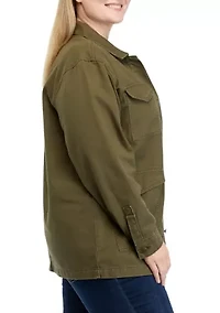 Plus Denim Jacket