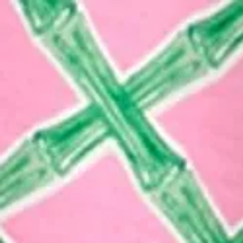 Women's Sleeveless Split Neck Scallop Hem Printed Blouse