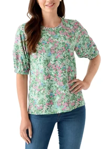 Women's Elbow Raglan Knit Top