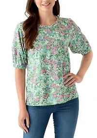 Women's Elbow Raglan Knit Top