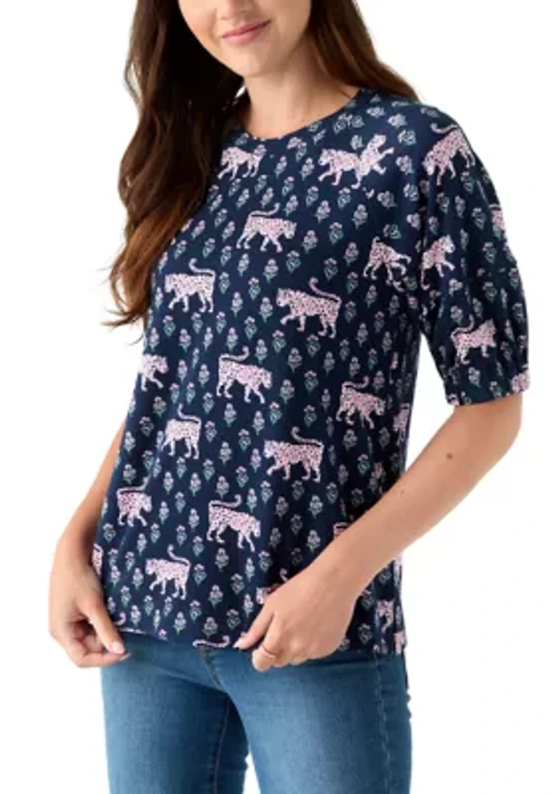 Women's Elbow Raglan Knit Top