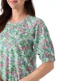 Women's Elbow Raglan Knit Top