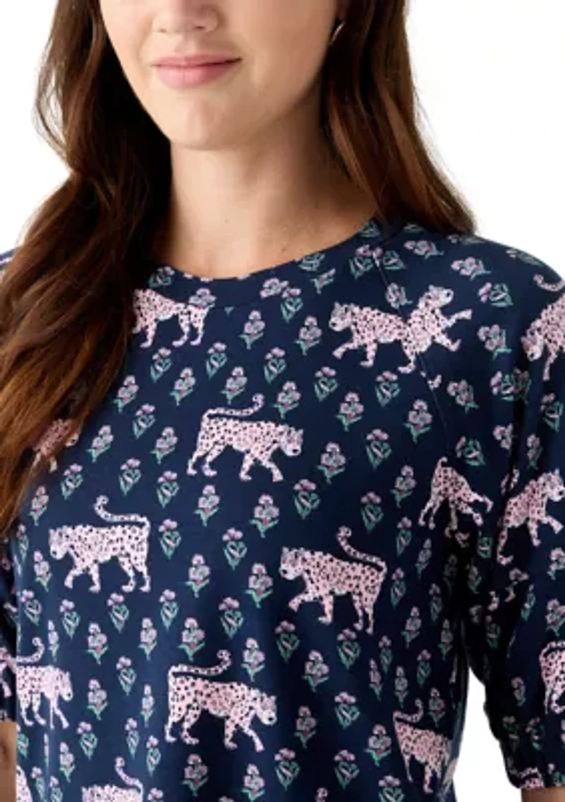 Women's Elbow Raglan Knit Top
